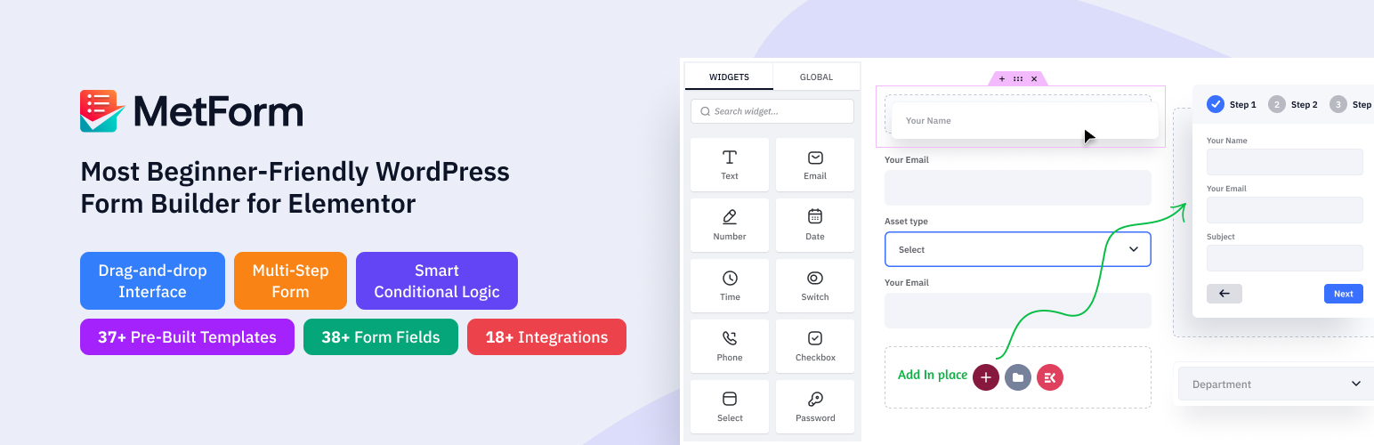 Metform Elementor Contact Form Builder – Spam Protection for WordPress