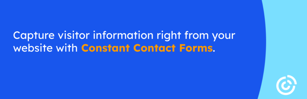 Constant Contact banner from https://wordpress.org/plugins/constant-contact-forms/