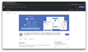User Registration & Membership.
