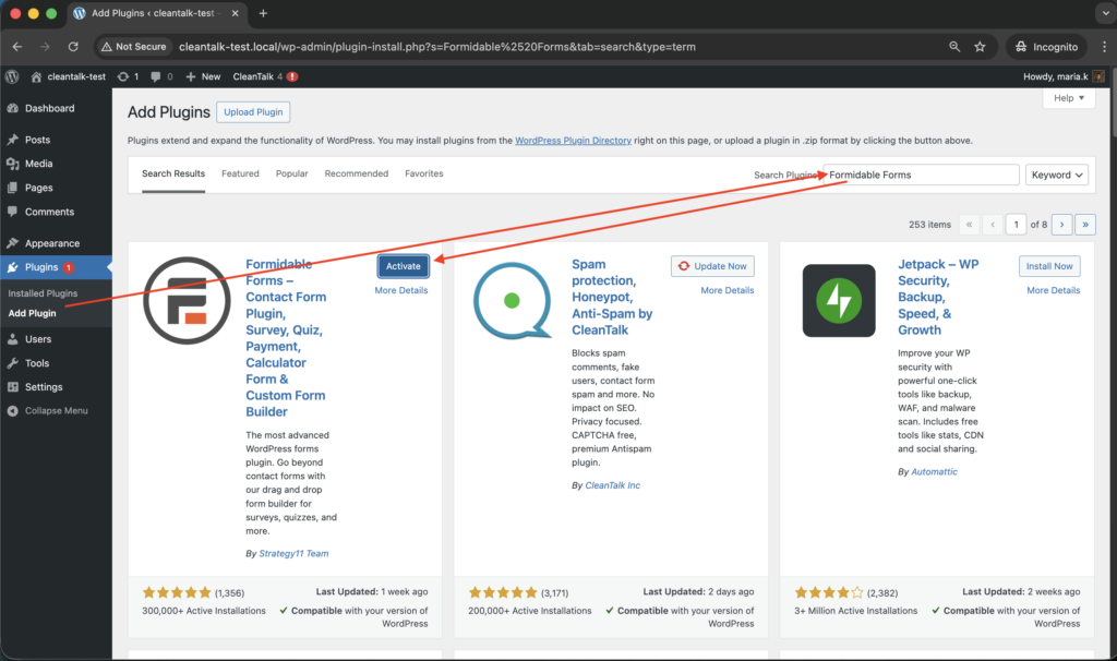 Install and Activate the plugin