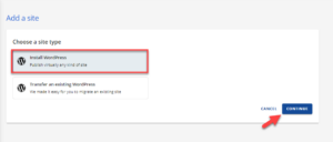 bh am wordpress install