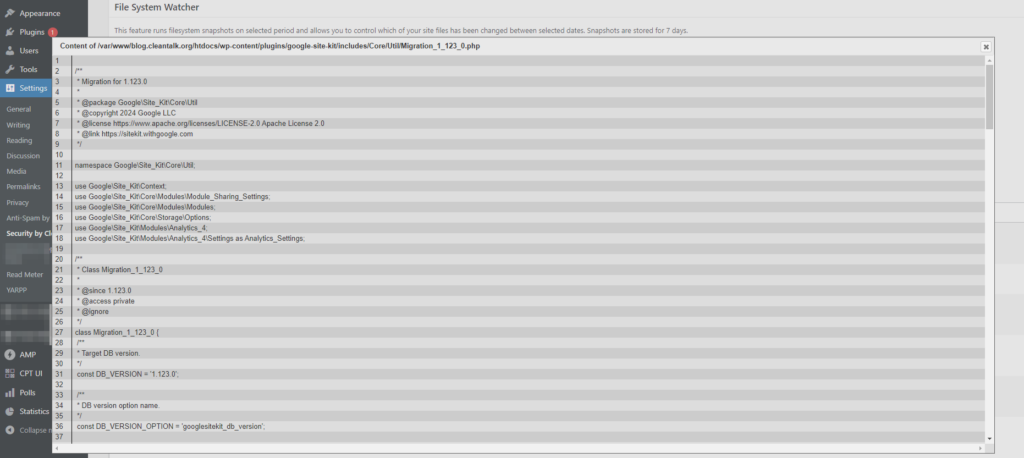 File System Watcher – new feature of Security protection