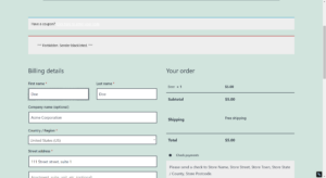 Checkout – demo3 cleantalk me1