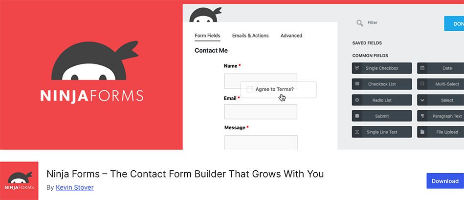 ninja free wordpress form