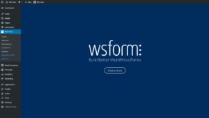ws form screenshot welcome