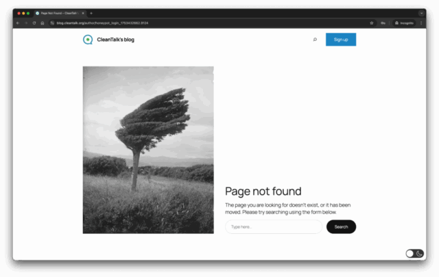 Disabled user enumeration in WordPress.