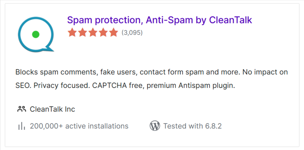Search Results for “cleantalk” WordPress org 07 22 2025 05 17 PM
