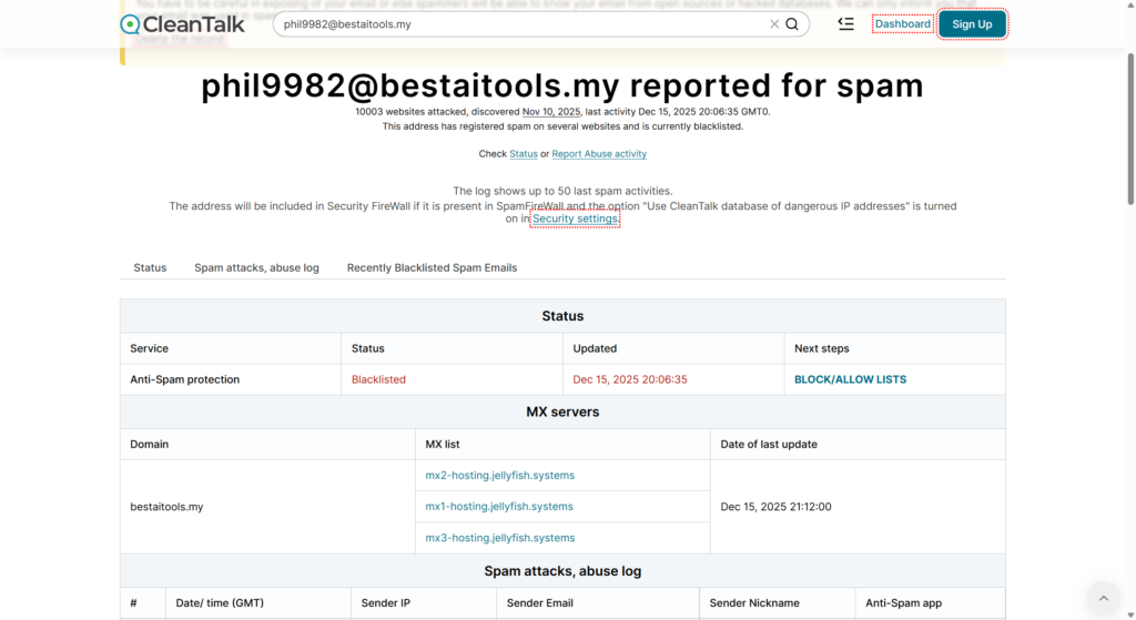 phil9982 bestaitools my spam report 12 19 2025 02 11 PM