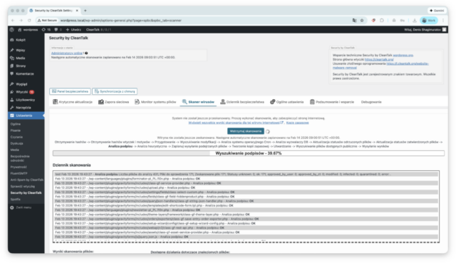 Skaner wirusów, CleanTalk. Skaner wirusów, CleanTalk.