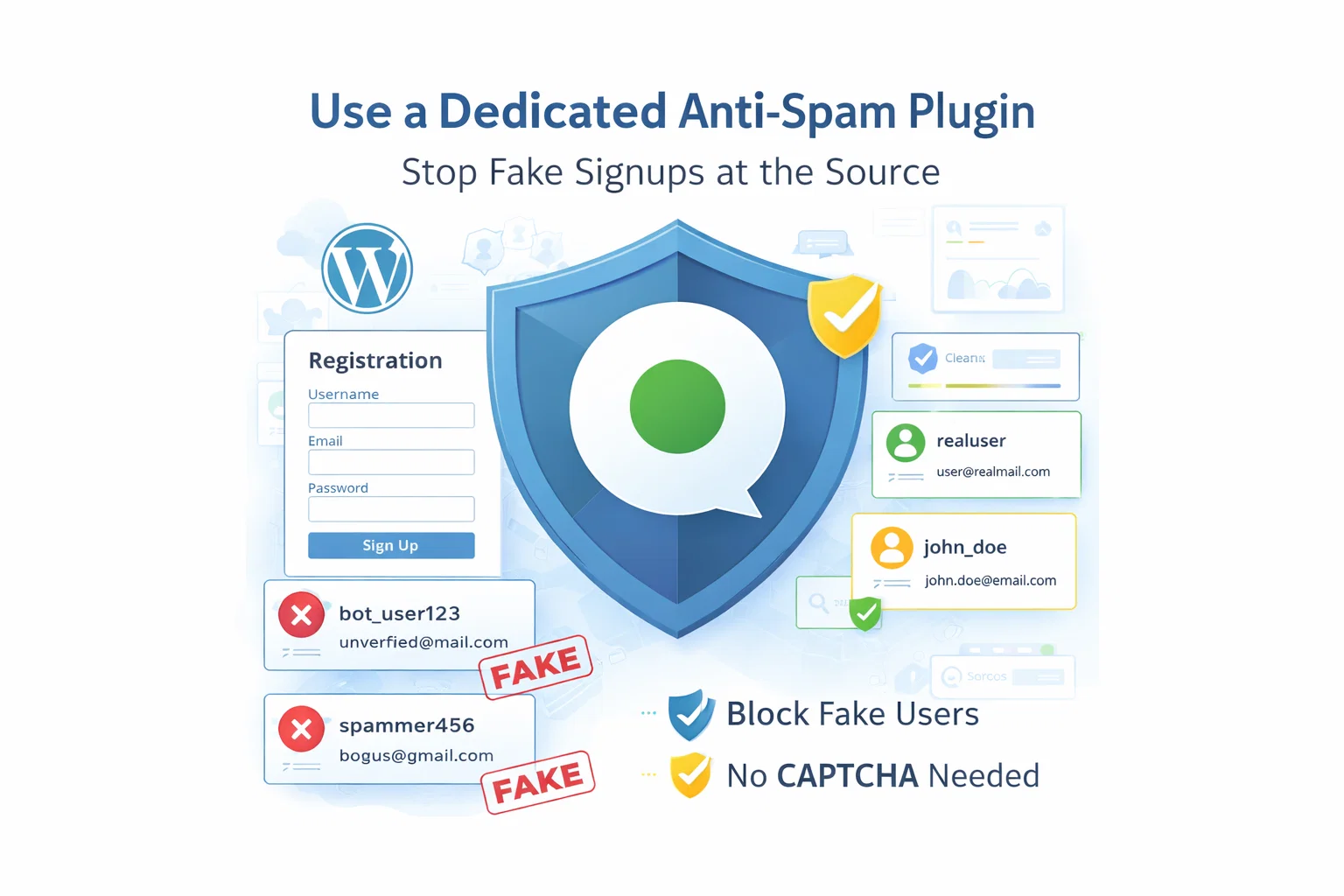 7 Ways to Prevent Fake Registrations on WordPress (with CleanTalk)