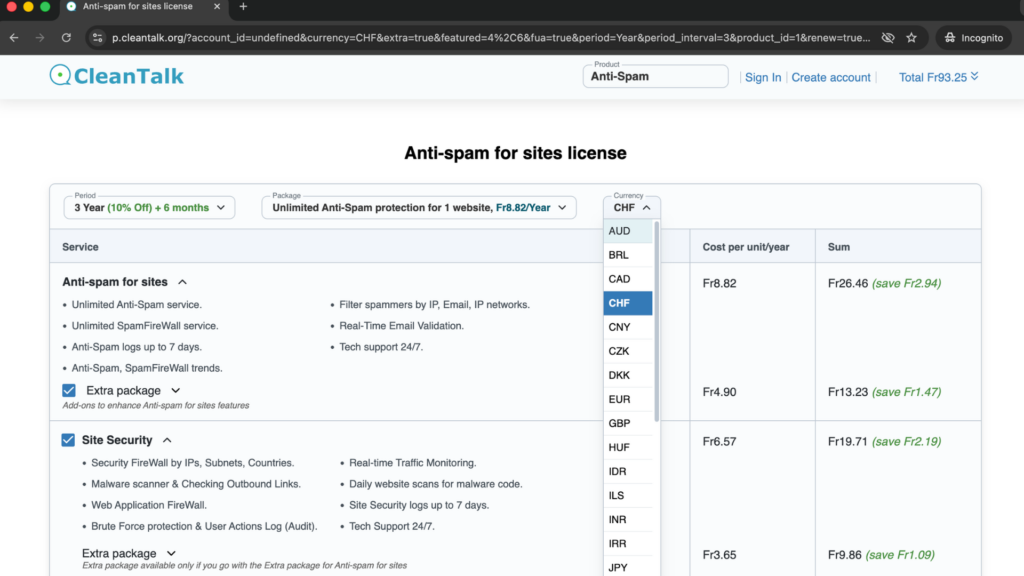New Local Currencies Added for CleanTalk Payments