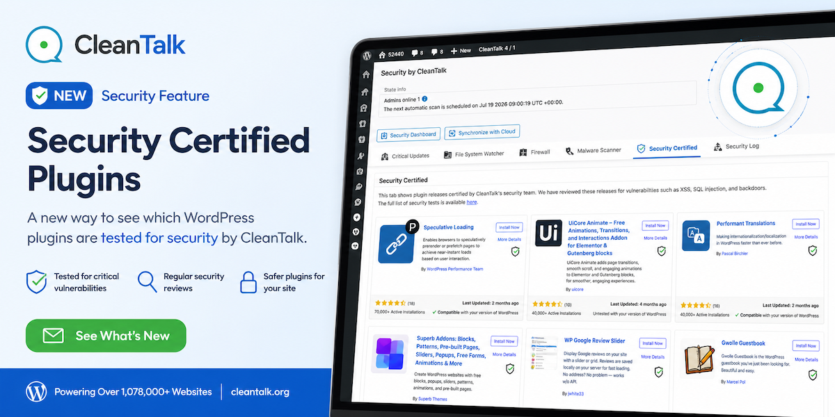A New Way to Choose Safe WordPress Plugins